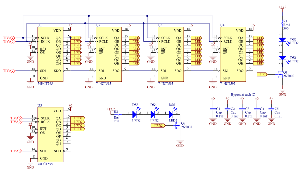 Shiftregister Wiring